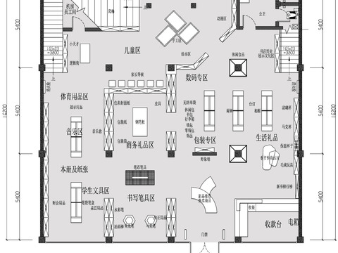  图书馆CAD平面图 