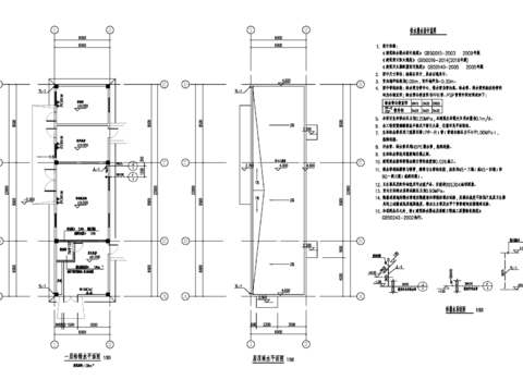  污水处理用房CAD施工图 