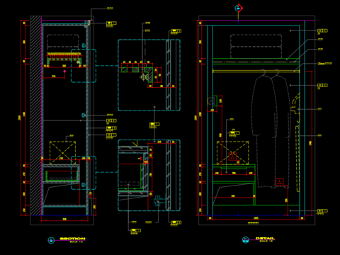  酒店衣柜CAD图集 