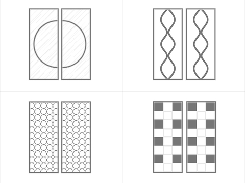 装饰隔断CAD图库 