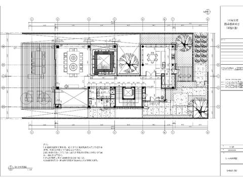  四季酒店三层四居度假别墅装修施工图 