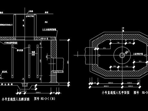  通信管道通图及计算工具cad施工图 