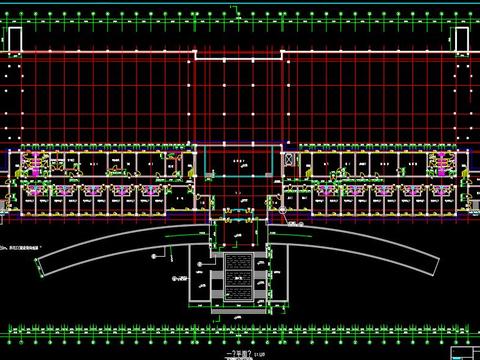  养老院cad施工图 