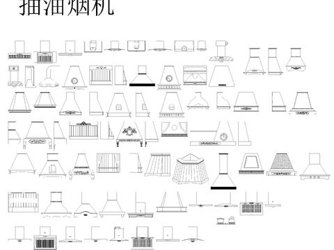  最新家用设备图块大全cad图库 