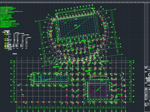  游泳馆CAD施工图 