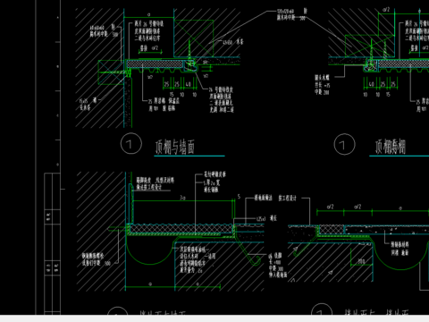  室内变形缝cad大样图 