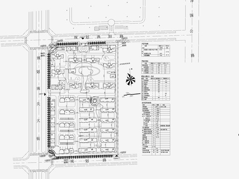  小區(qū)規(guī)劃景觀CAD施工圖 