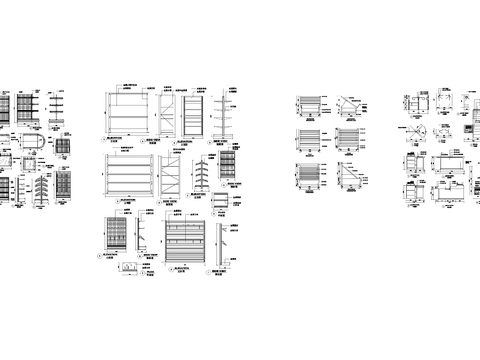  超市货架节点大样 