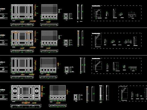  护墙板节点大样 