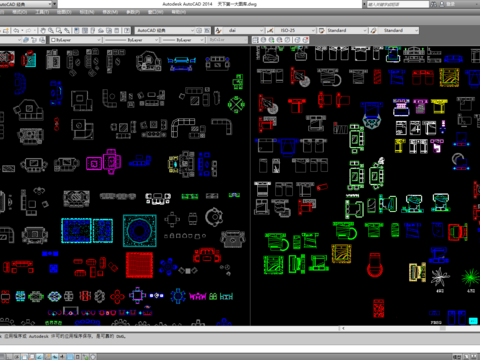  室内外图块cad图库 