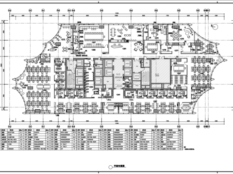  辦公室cad施工圖 