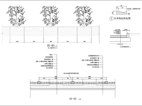  室外停车场cad大样图 