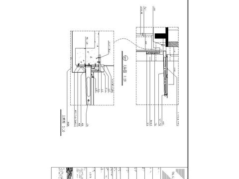  铝方管施工大样图CAD施工图 
