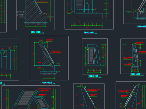  导航牌CAD大样图 