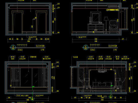  东莞幸福花苑C户型样板房施工图 