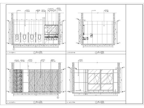  卫生间cad立面图 