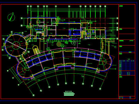 幼儿园cad施工图 
