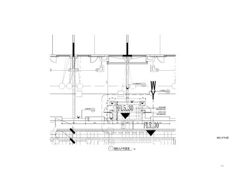  现代单元入户详图cad大样图 