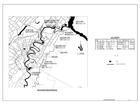  污水處理廠新建龍鳳溪泵站及配套管網(wǎng)cad工程 