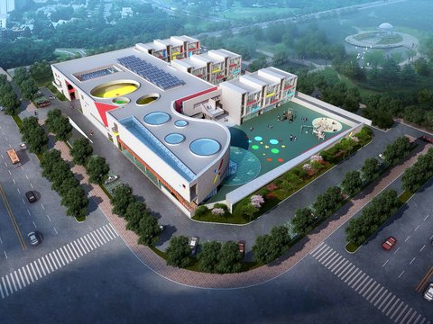 現(xiàn)代幼兒園cad施工圖 
