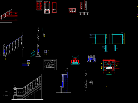  室内装饰品cad图库 