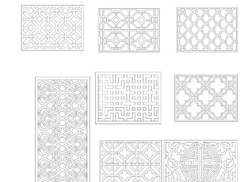  花纹大全设计cad施工图 