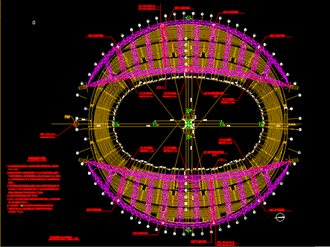  大型体育馆电力CAD施工图 
