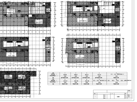  防火分区cad平面图 