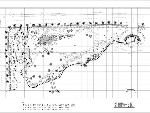  公园绿化CAD施工图 