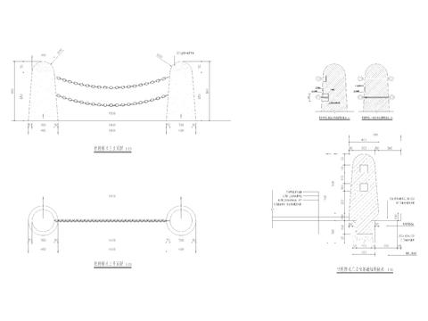  栏杆CAD节点大样 