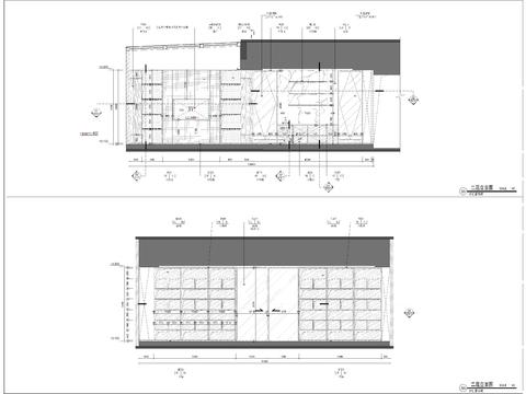  现代会所酒吧区立面 