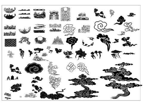  雕刻图案cad图库 