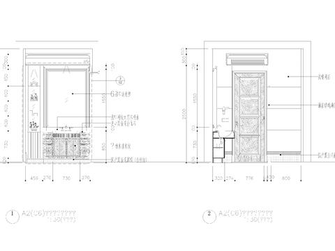  欧式新古典公卫cad立面图 