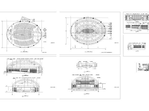 国际报告厅CAD施工图 