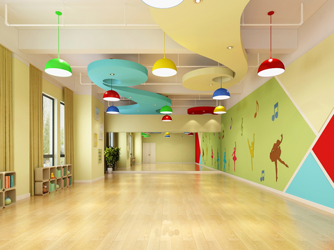  幼儿园室内cad施工图 