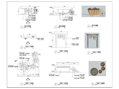  乡村小品节点大样 