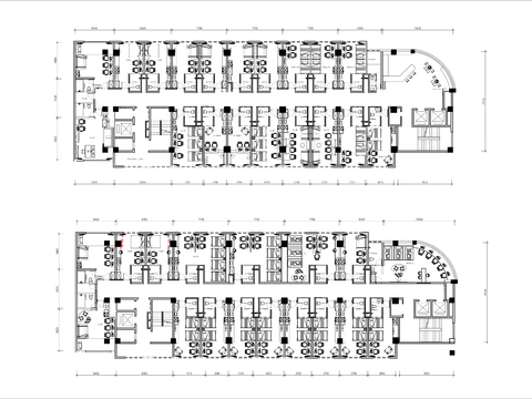  电竞酒店套房cad平面图 