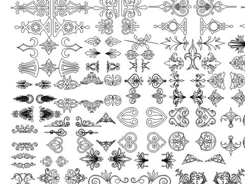  最新流行花形图案 