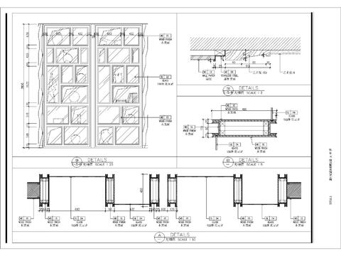 博古架cad大样图 
