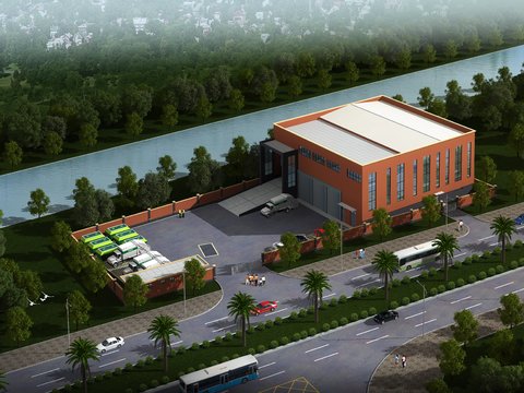  虎門垃圾站CAD施工圖 