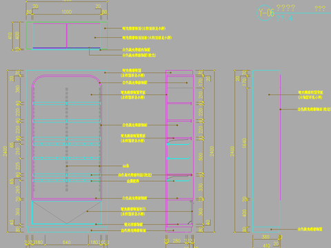  创意产品区展柜装饰CAD施工图 