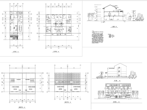  52美丽乡村CAD建筑图cad平面图 