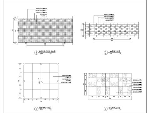  标准铺装图详图cad大样图 