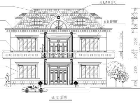  別墅全套CAD施工圖 