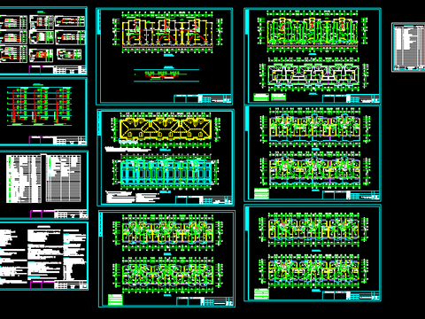  上海某多层住宅电气cad施工图 