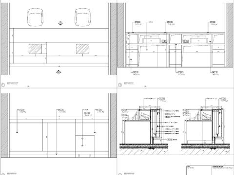  服务台节点大样图 