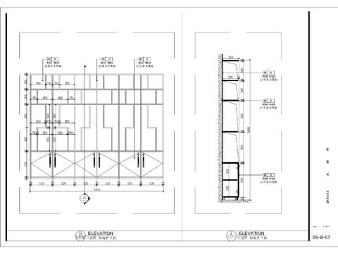  各类新中式装饰柜大样图 