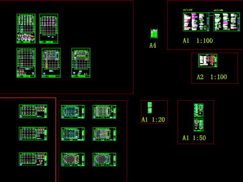  体艺楼结构CAD施工图 
