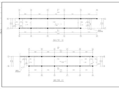 小区车库cad平面图 