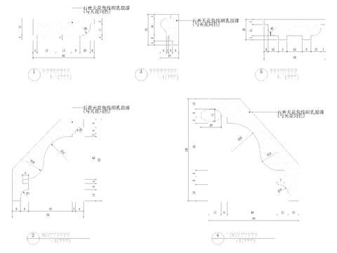 欧式天花角线cad图库 